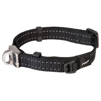 Rogz Safety Magnetic Buckle Adjustable Dog Collar Black Medium