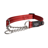 Rogz Control Obedience Non-Slip Dog Collar Red Large