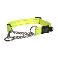 Rogz Control Obedience Non-Slip Dog Collar Dayglo Large