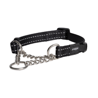 Rogz Control Obedience Non-Slip Dog Collar Black Medium