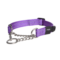 Rogz Control Obedience Non-Slip Dog Collar Purple Medium