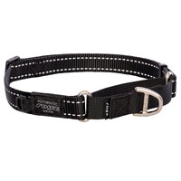 Rogz Control Non-Slip Dog Safety Collar Web Black Large