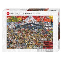 Alex Bennett Mishmash British Music Puzzle 2000pcs (HEY29848)