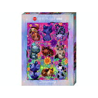 Heye Dreaming Kitty Cats by Jeremiah Ketner Jigsaw Puzzle 1000 Pieces (HEY29955)