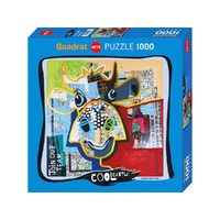 Heye Cool Cattle Dotted Cow by Fredi Gertsch Jigsaw Puzzle 1000pcs (HEY29985)