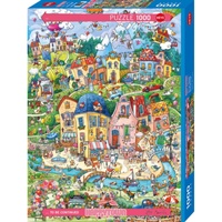 Heye Happytown Good Morning Jigsaw Puzzle 1000 Pieces