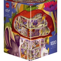 Heye Living Mushroom Jigsaw Puzzle Triangular Box 1000 Pieces