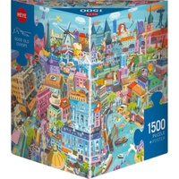 Heye Good Old Europe Jigsaw Puzzle Triangular Box 1500 Pieces