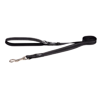 Rogz Classic Reflective Dog Safety Lead Black Large