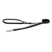 Rogz Classic Reflective Dog Safety Lead Black Medium