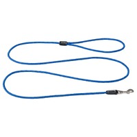 Rogz Classic Rope Genuine Leather Cuffs Dog Lead Blue Small