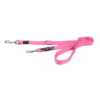Rogz Multi-Lead Stop-Pull Reflective Dog Lead Pink XL