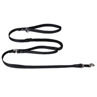 Rogz Control Shock Absorbing Bungee Dog Lead Black Medium