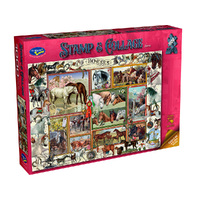 Holdson Stamp & Collage Horses Jigsaw Puzzle 1000 Pieces (HOL774609)
