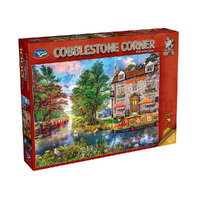 Holdson Cobblestone Corner Pub on the Canal Jigsaw Puzzle 1000pcs (HOL775286)