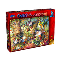 Holdson Chillin with My Gnomies Autumn Acorn Gatherng Jigsaw Puzzle (HOL776047)