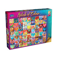 Holdson Splash of Colour Hearts Jigsaw Puzzle 1000pcs (HOL776146)