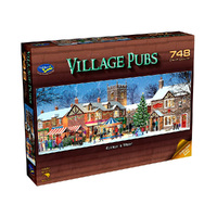 Holdson Village Pubs Celebrate in Winter Jigsaw Puzzle 748pcs (HOL776207)