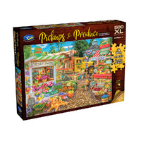Holdson Pickups & Produce Spring Summer Farmers Market Jigsaw Puzzle (HOL776290)