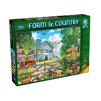 Holdson Farm & Country Oak Valley Farm Jigsaw Puzzle 1000pcs (HOL777129)