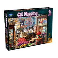 Holdson Cat Napping Antique Shop Cat Jigsaw Puzzle 1000pcs (HOL777228)