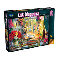 Holdson Cat Napping Cat in The Puzzle Jigsaw Puzzle 1000pcs (HOL777242)