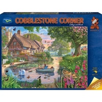 Holdson Cobblestone Corner S2: Cottage and Boats Jigsaw Puzzle 1000 Pieces