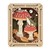 ENSKY Paper Theater Frog & Mushroom Three-Dimensional Craft Kit