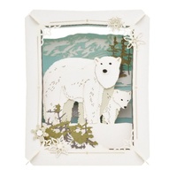 ENSKY Paper Theater Polar Bear Three-Dimensional Craft Kit