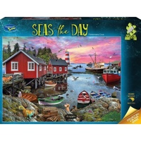 Holdson Seas the Day: Fisherman's Cove Jigsaw Puzzle 1000 Pieces