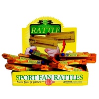 Wooden Sport Fan Rattles 24pcs (HOU220020)