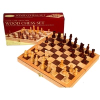CHESS,WOOD,10.5" INLAID  *CGC* (HSN20003)