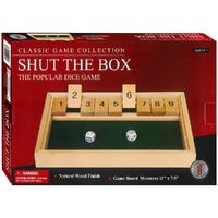 Hansen Classic Game Collection Shut the Box Dice Game Ages 13+ (HSN20267)