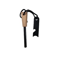 Innercore Magnesium Firestarter with Beech Handle & Rope Attachment (IC-9336)