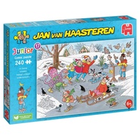 Jumbo Jan van Haasteren: Junior 17 Ice Skating Jigsaw Puzzle 240 Pieces