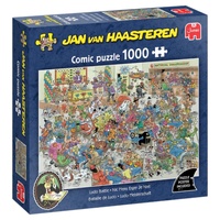Jumbo Jan van Haasteren: Ludo Battle Jigsaw Puzzle 1000 Pieces