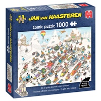 Jumbo Jan van Haasteren: All Going Downhill Jigsaw Puzzle 1000 Pieces