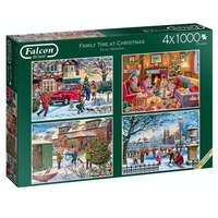 Family Time at Christmas Jigsaw Puzzles 4 x 1000 Pieces (JUM11269)