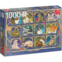 Jumbo Francien Cat Horoscope Jigsaw Puzzle 1000 Pieces (JUM18853)