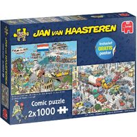 Jumbo Jan Van Haasteren Traffic Chaos & By Air & Land Jigsaw Puzzles (JUM20073)