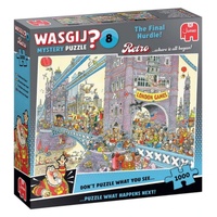Jumbo Wasgij? Retro Mystery 8: Final Hurdle! Square Box Jigsaw Puzzle 1000pcs