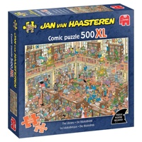 Jumbo Jan van Haasteren: The Library Jigsaw Puzzle incl Poster XL 500 Pieces