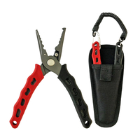 Innercore Fishing Pliers Rubberised Handle Black & Red (K-107715-7)