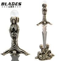 Blades USA Fantasy Fixed Blade Knife with Display Stand (K-C-2008)