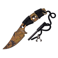 Elk Ridge Pro Camo Hunting Knife w/ Sheath 203mm (K-EP-20-01CA)