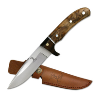 Elk Ridge Burl Wood Knife w/ Sheath 235mm (K-ER-065)
