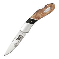 Elk Ridge Lockback Wolf Folding Knife 102mm Closed Length (K-ER-072W)