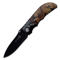 Elk Ridge Camo Dear Print Stainless Steel Pocket Knife with Clip (K-ER-133)