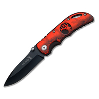 Elk Ridge Red Camo Pocket Knife 89mm Closed Length (K-ER-134RCB)