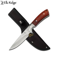 Elk Ridge Robust Fixed Blade Knife Brown Wood Handle (K-ER-148)